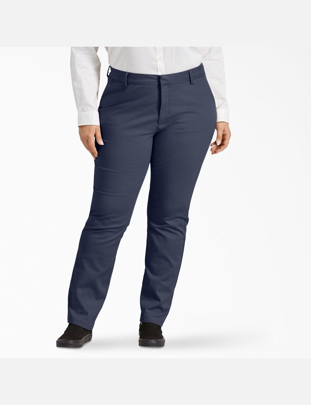 Pantalon Dickies Plus Perfect Shape Bootcut Bleu Marine | 629YNRAVD