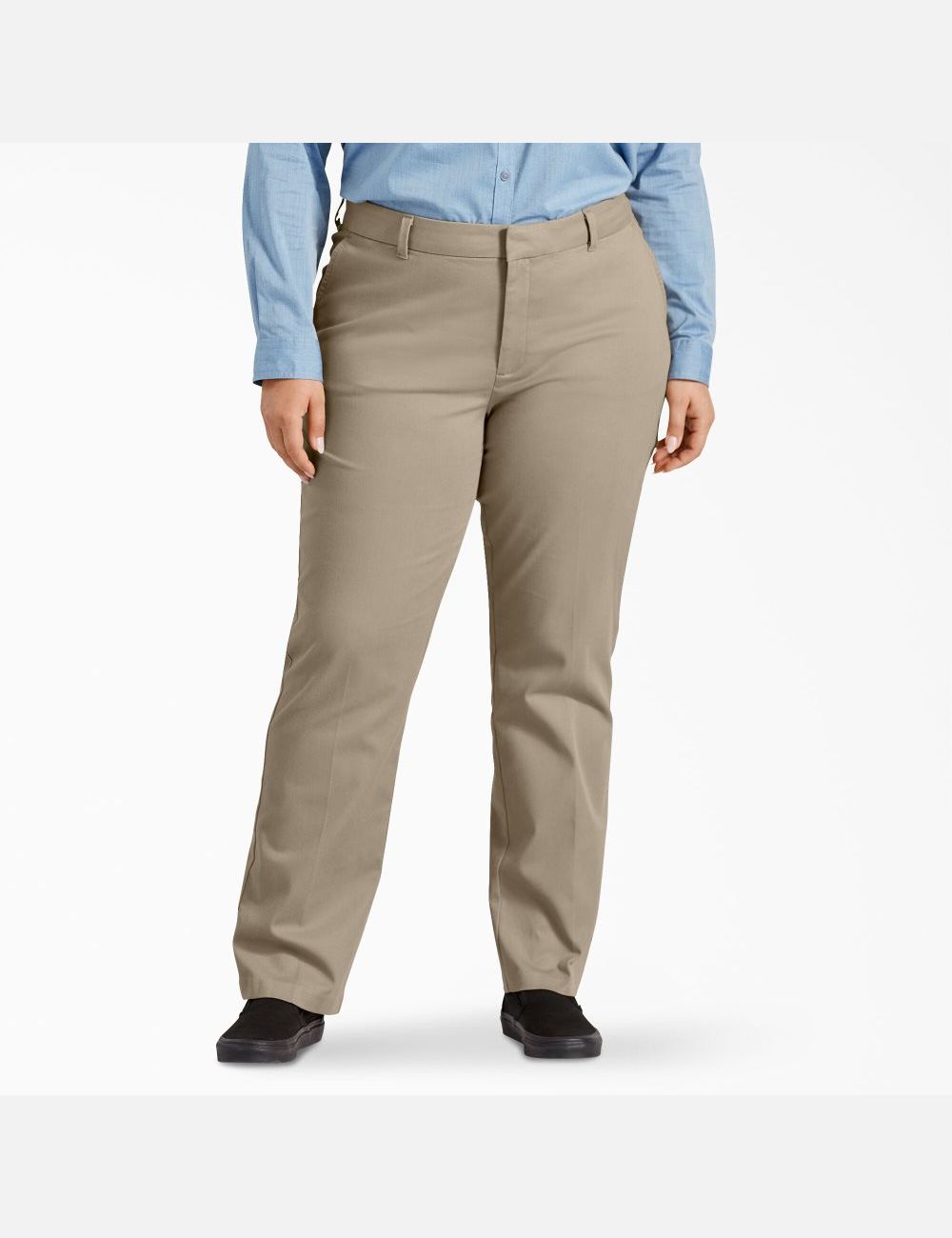 Pantalon Dickies Plus Perfect Shape Grise | 621ZKWRTH