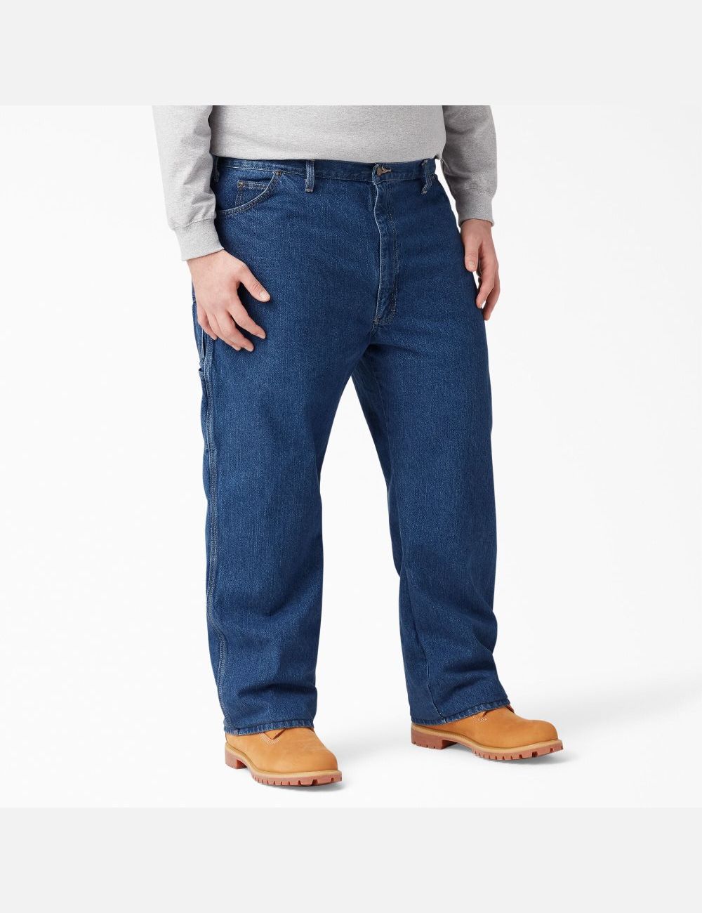 Pantalon Dickies Relaxed Fit Carpenter Heavyweight Denim Indigo Bleu | 745TRELOZ