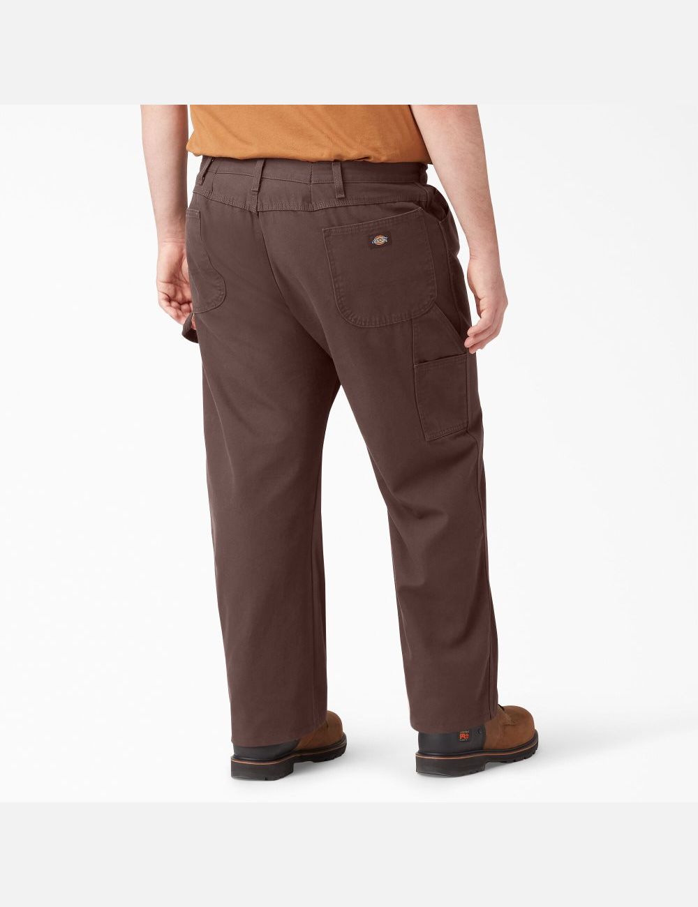 Pantalon Dickies Relaxed Fit Droit Leg Heavyweight Duck Carpenter Chocolat Marron | 917KHQPIB