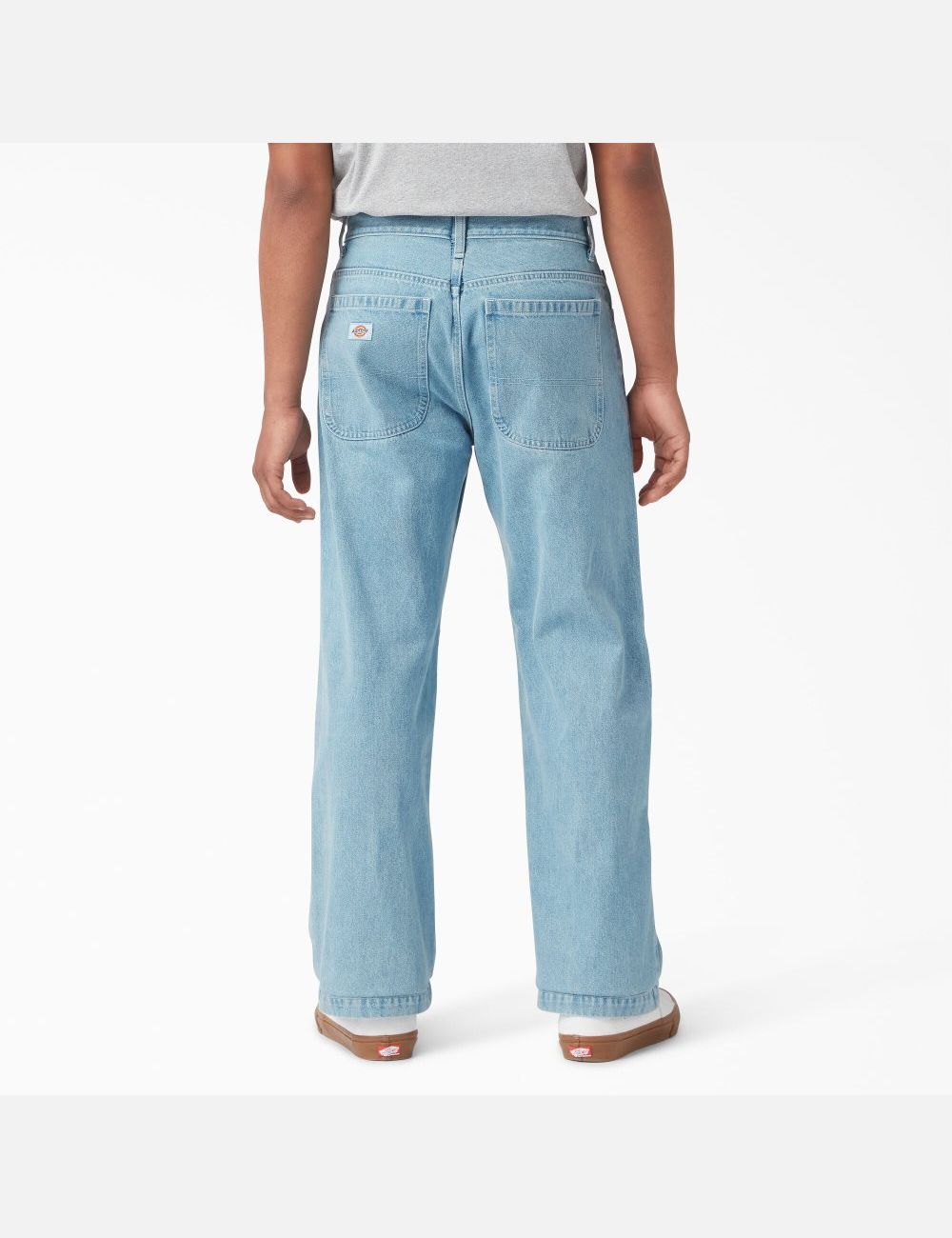 Pantalon À Deux Genoux Dickies Denim Bleu Clair | 983SZAQPD