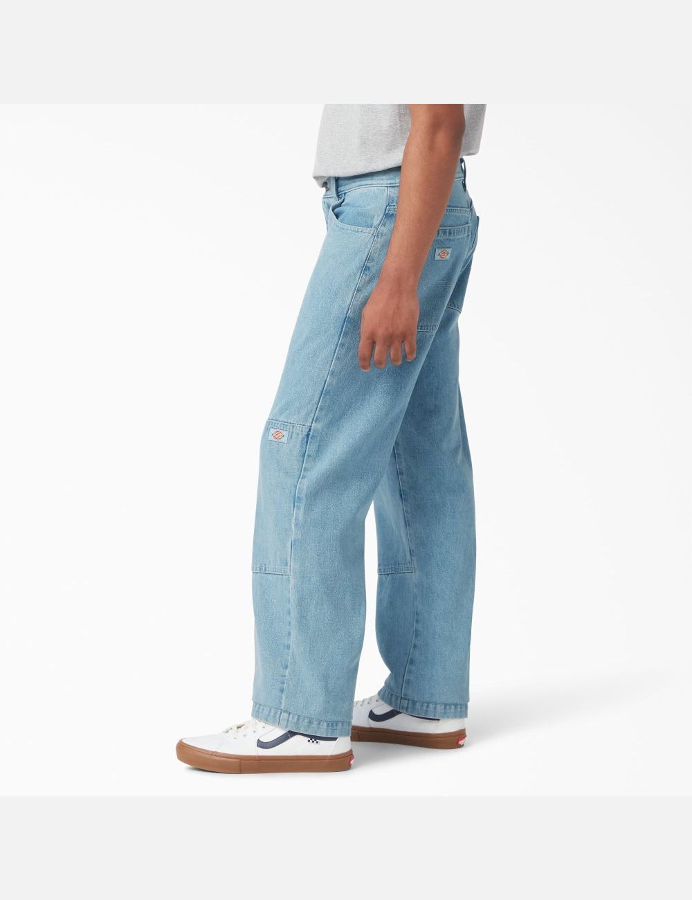 Pantalon À Deux Genoux Dickies Denim Bleu Clair | 983SZAQPD