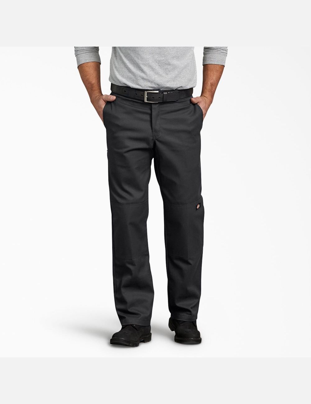 Pantalon À Deux Genoux Dickies FLEX Regular Fit Noir | 372GEAVHD