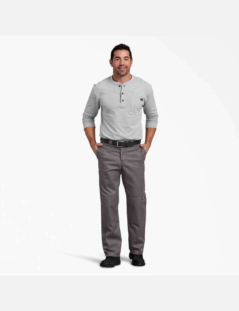 Pantalon À Deux Genoux Dickies FLEX Regular Fit Grise | 589KDVYLJ