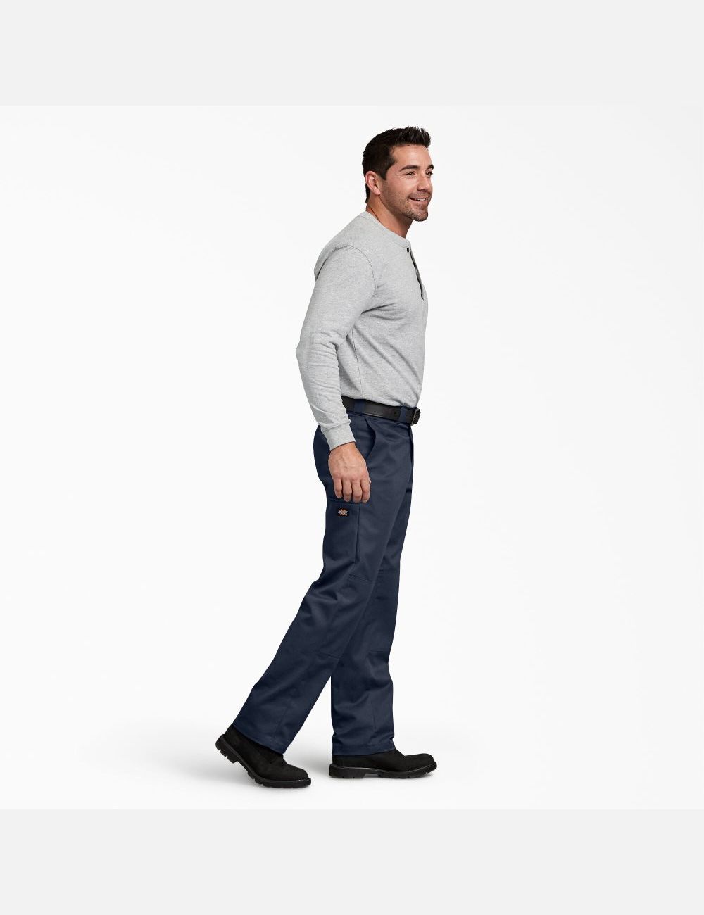 Pantalon À Deux Genoux Dickies FLEX Regular Fit Bleu Marine | 791UDNPOG