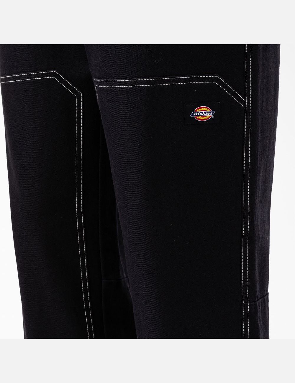 Pantalon À Deux Genoux Dickies Florala Noir | 457KEJYSO