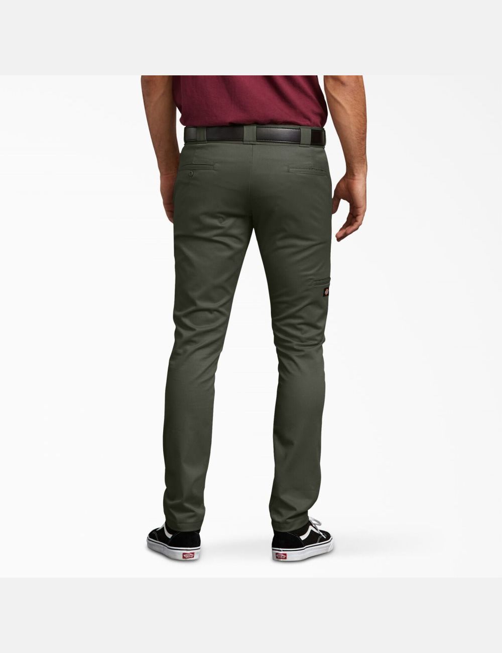 Pantalon À Deux Genoux Dickies Mince Fit Droit Leg Vert Olive Vert | 037NDSRJV