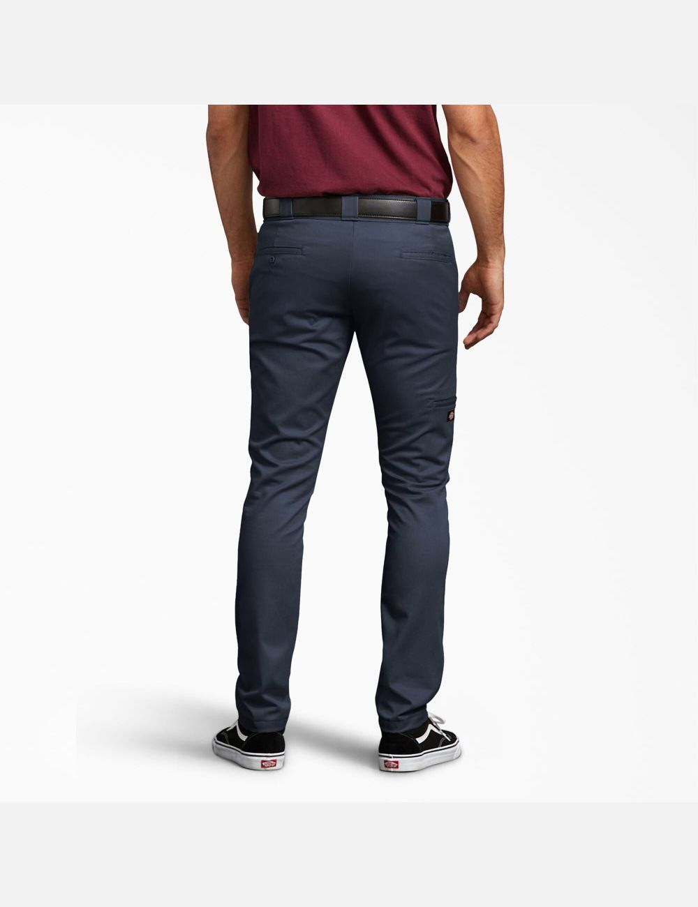 Pantalon À Deux Genoux Dickies Mince Fit Droit Leg Bleu Marine | 079OVAYMP