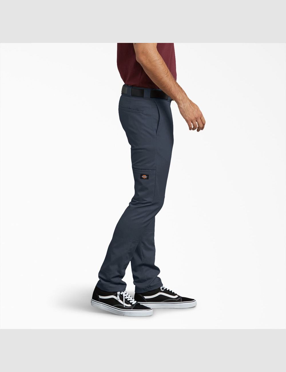 Pantalon À Deux Genoux Dickies Mince Fit Droit Leg Bleu Marine | 079OVAYMP