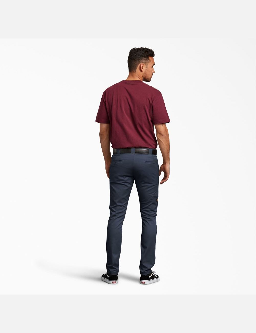 Pantalon À Deux Genoux Dickies Mince Fit Droit Leg Bleu Marine | 079OVAYMP