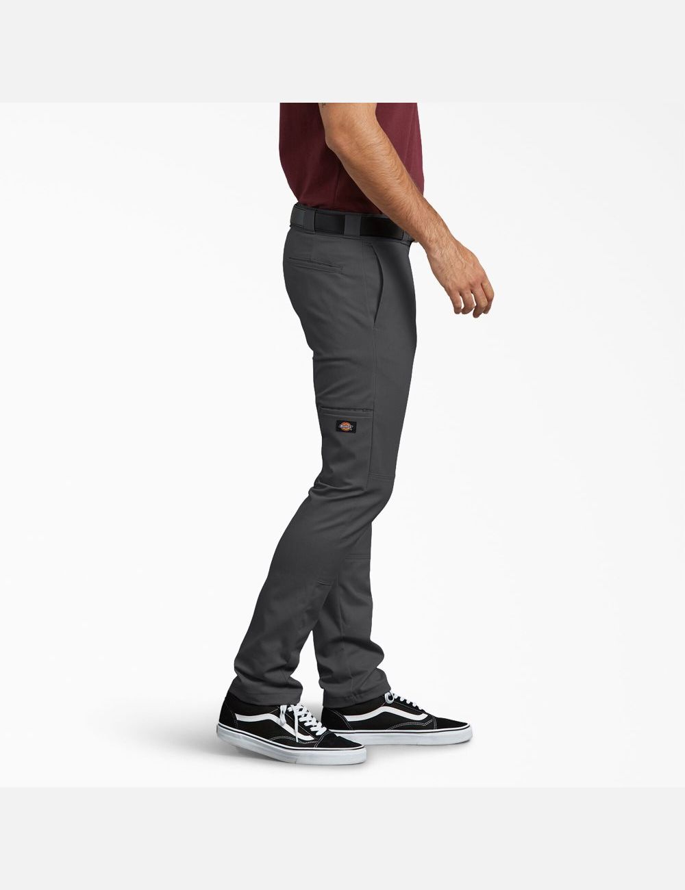 Pantalon À Deux Genoux Dickies Mince Fit Droit Leg Grise | 291YHAEFB