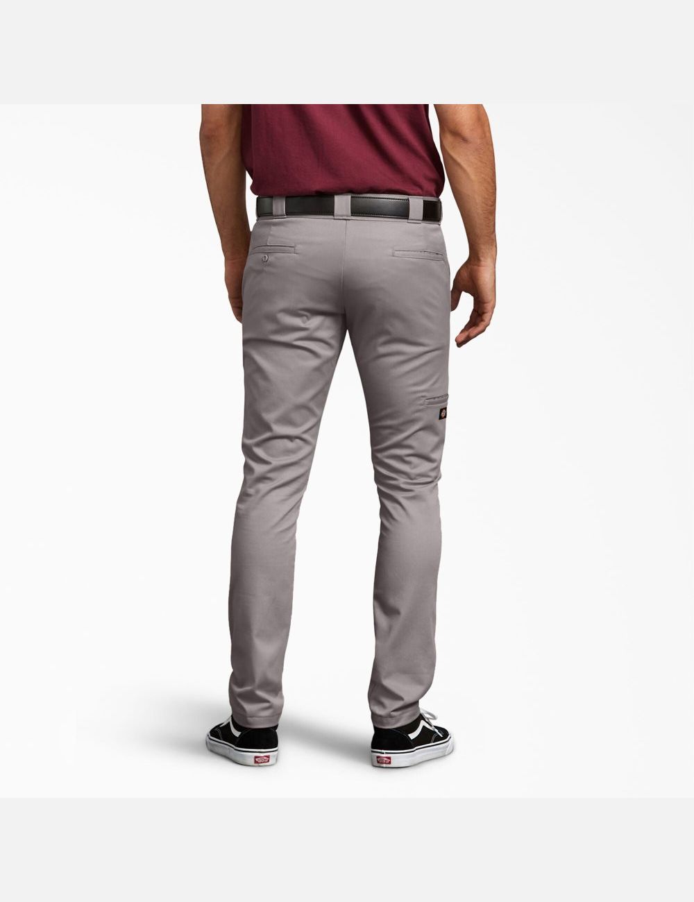 Pantalon À Deux Genoux Dickies Mince Fit Droit Leg Argent | 960QTONDL