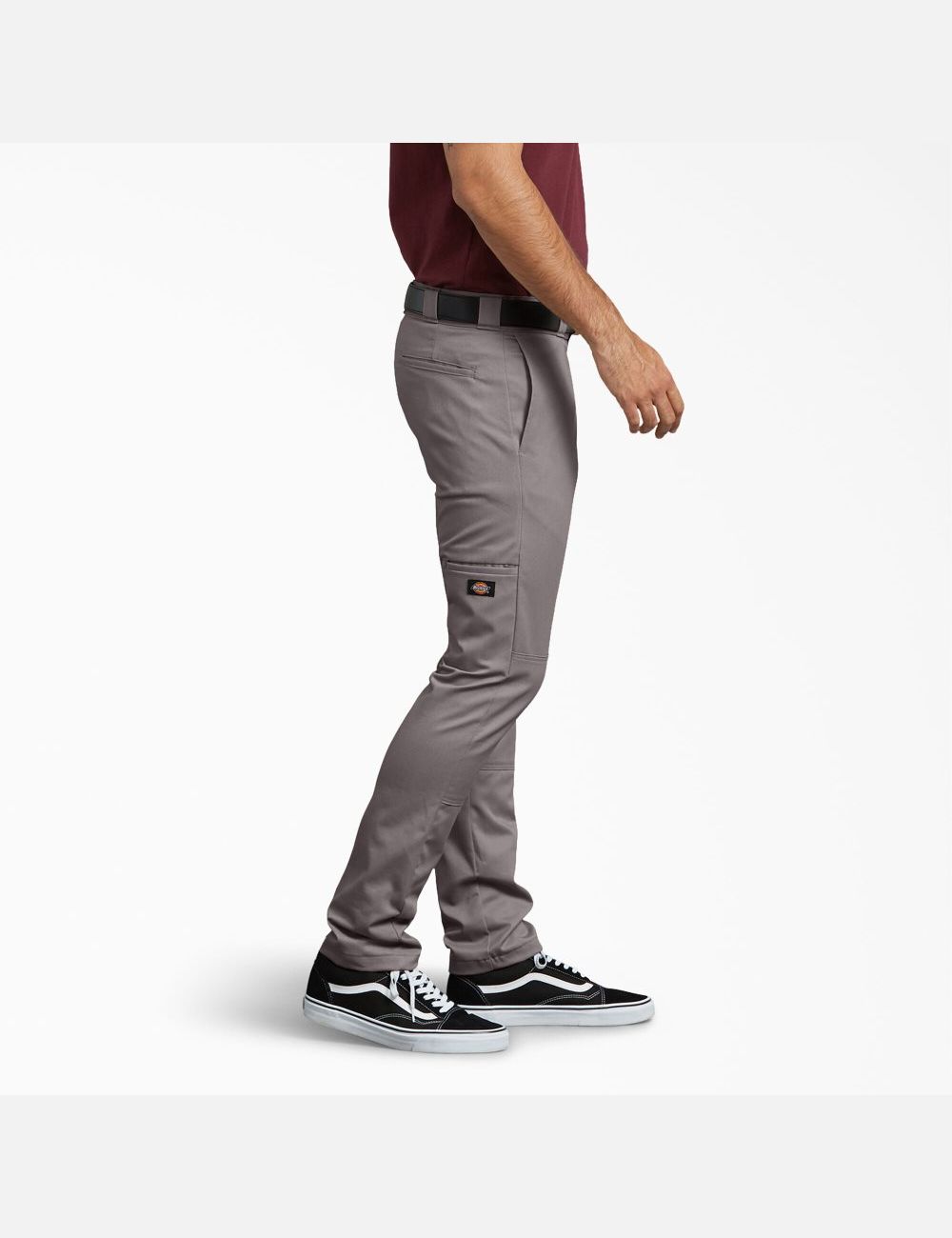 Pantalon À Deux Genoux Dickies Mince Fit Droit Leg Argent | 960QTONDL