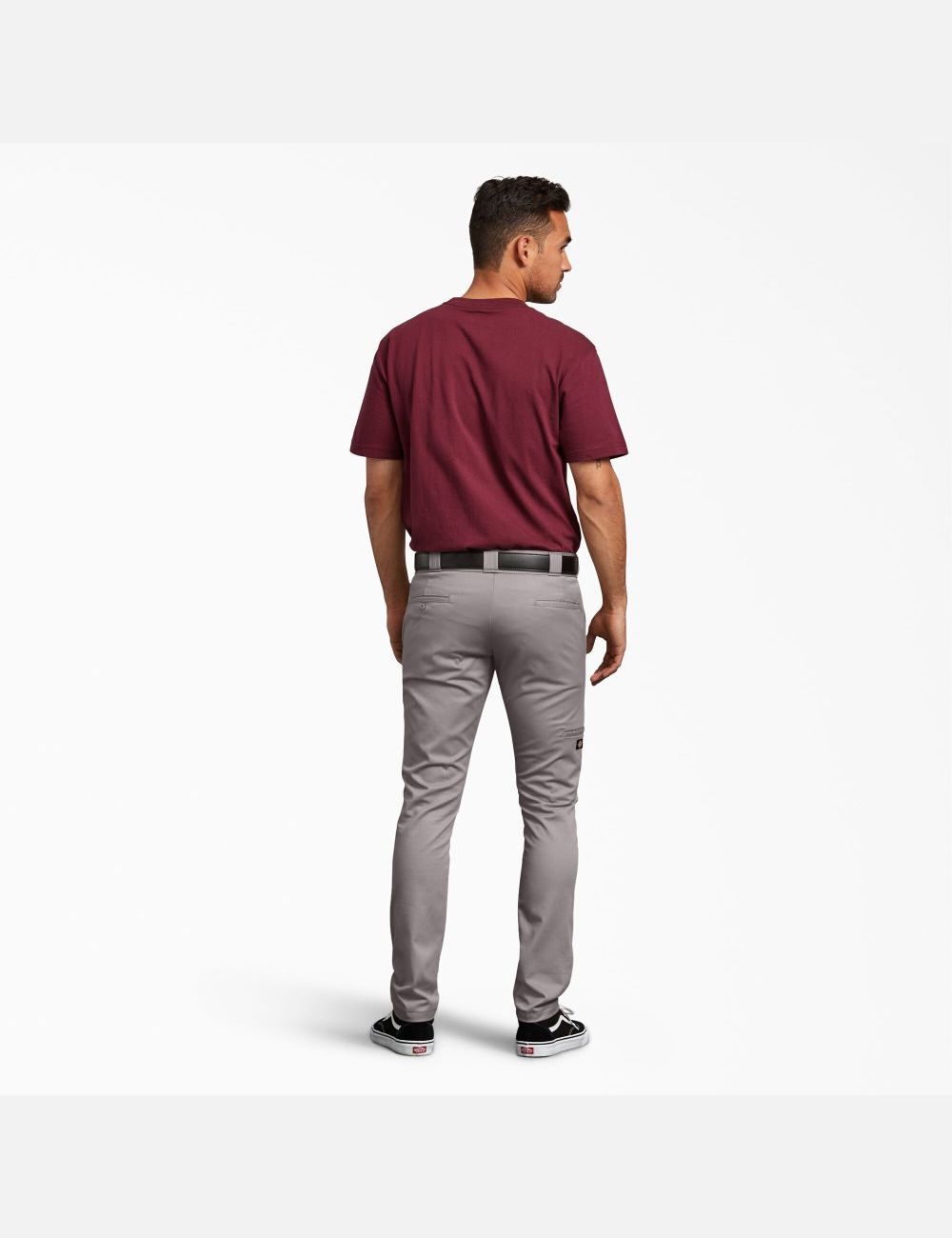 Pantalon À Deux Genoux Dickies Mince Fit Droit Leg Argent | 960QTONDL