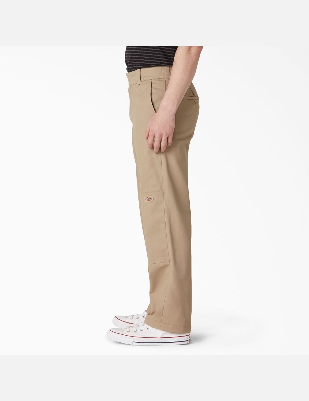 Pantalon À Deux Genoux Dickies Plates Front Kaki | 176QHNBJT