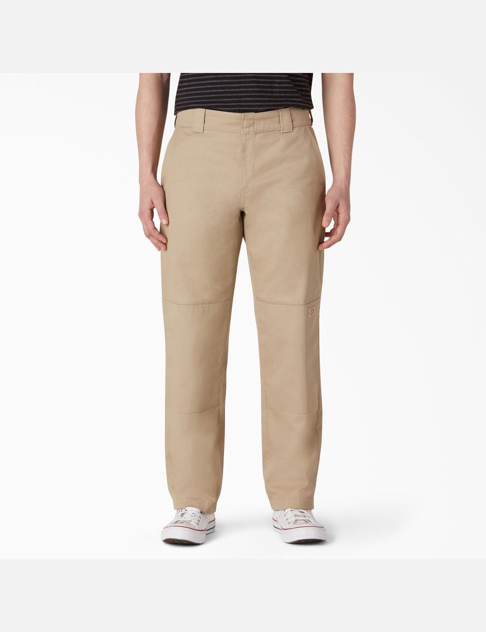 Pantalon À Deux Genoux Dickies Plates Front Kaki | 176QHNBJT