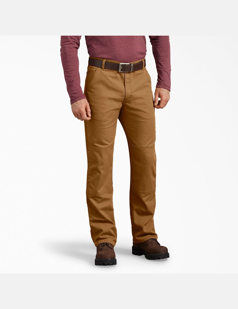 Pantalon À Deux Genoux Dickies Regular Fit Duck Marron | 286URPCLB