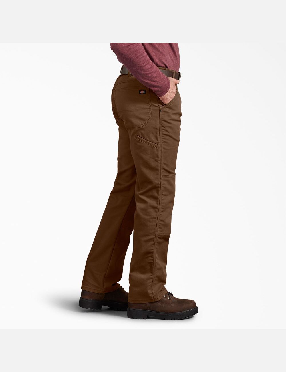 Pantalon À Deux Genoux Dickies Regular Fit Duck Marron | 304TWOJPF