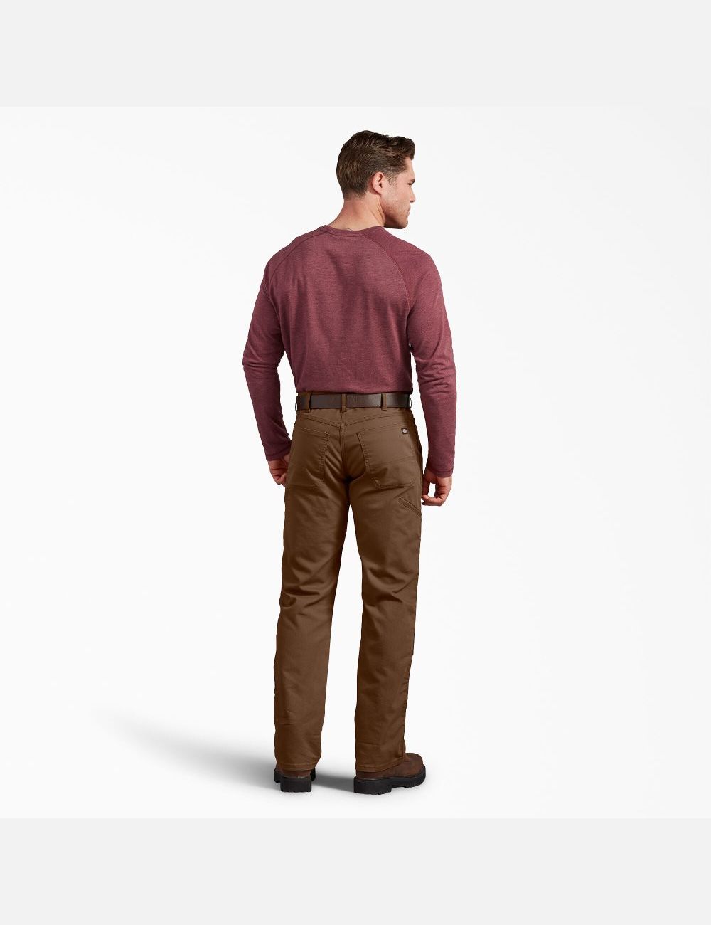 Pantalon À Deux Genoux Dickies Regular Fit Duck Marron | 304TWOJPF