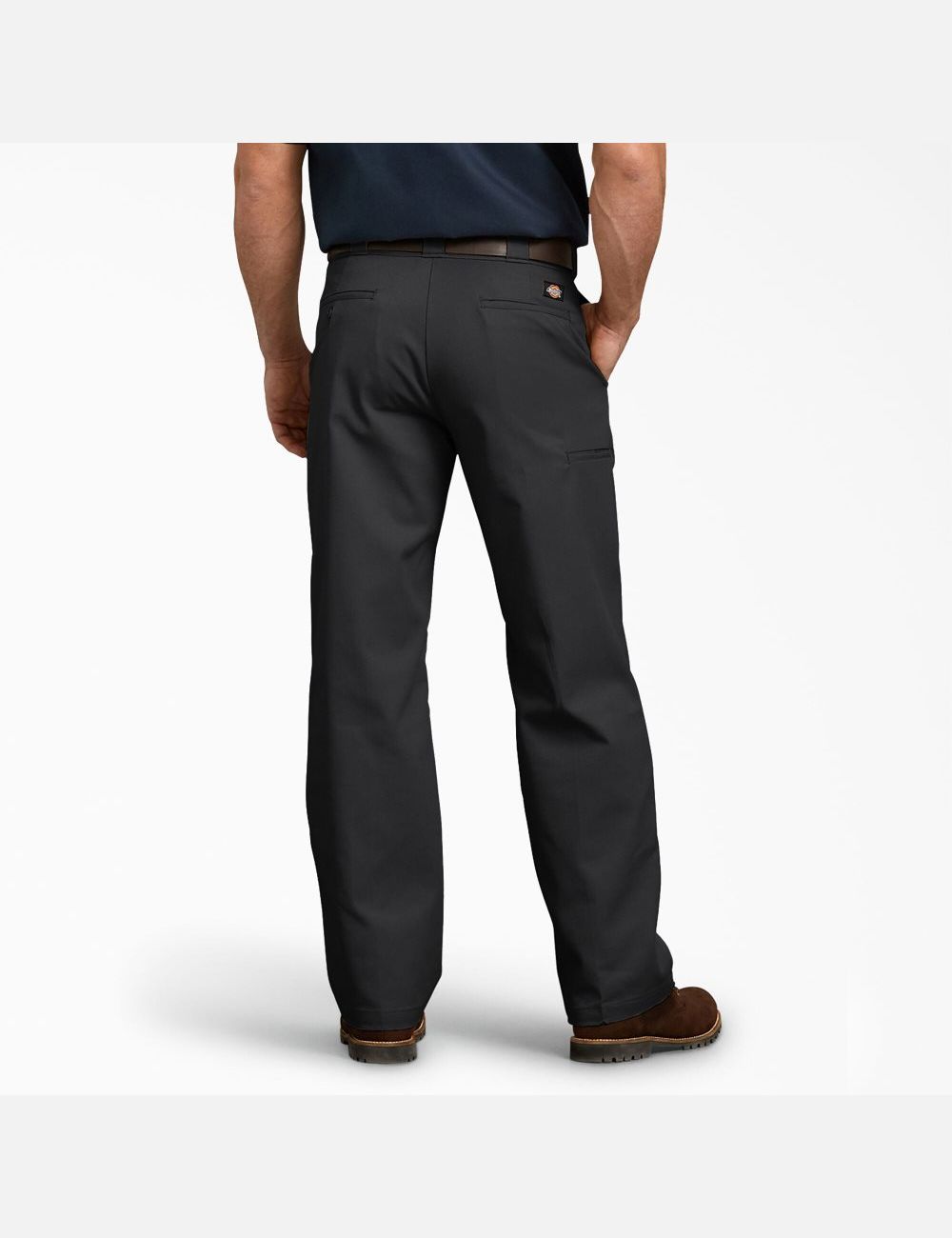 Pantalon À Deux Genoux Dickies Relaxed Fit Droit Leg Noir | 724FEWBDH