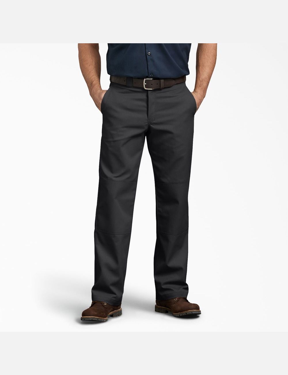 Pantalon À Deux Genoux Dickies Relaxed Fit Droit Leg Noir | 724FEWBDH