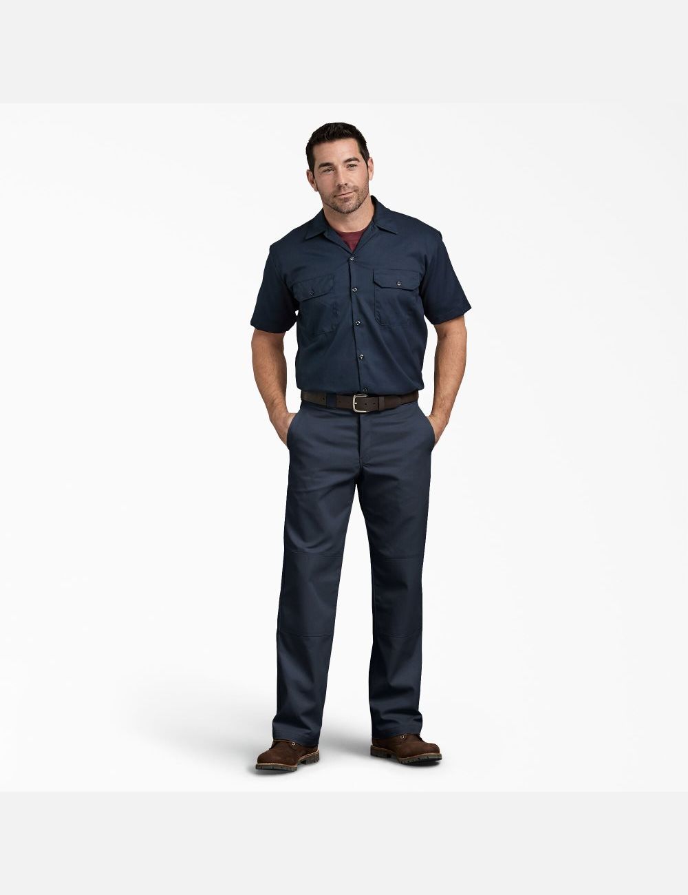 Pantalon À Deux Genoux Dickies Relaxed Fit Droit Leg Bleu Marine | 741XOWTRG