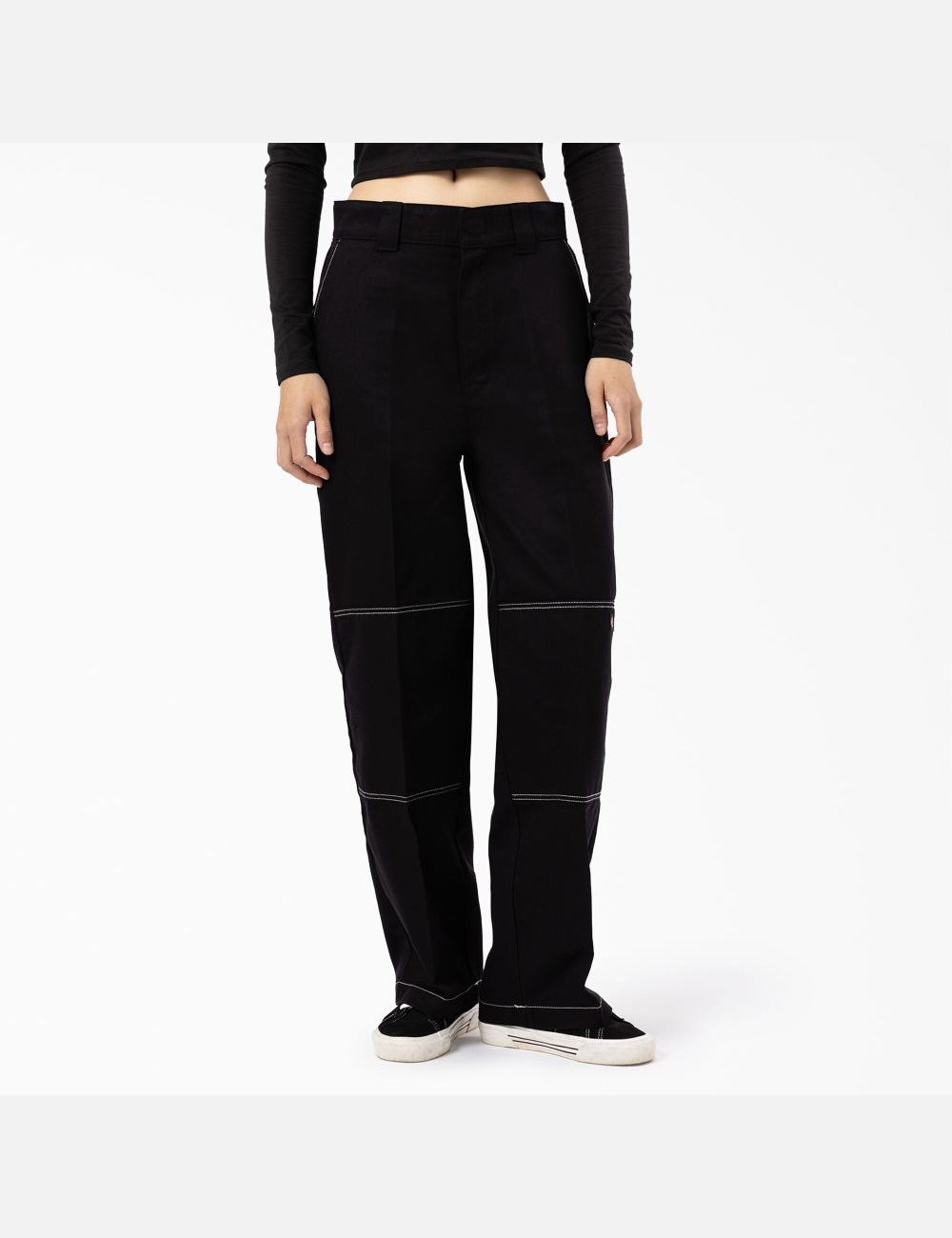 Pantalon À Deux Genoux Dickies Sawyerville Noir | 619AQTZFH