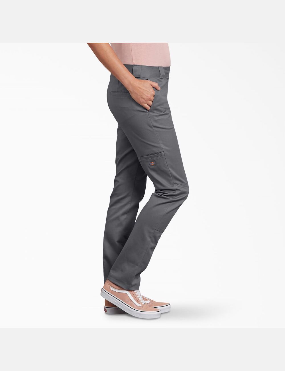 Pantalon À Deux Genoux Dickies Slim Fit Grise Foncé | 790CFLMKN