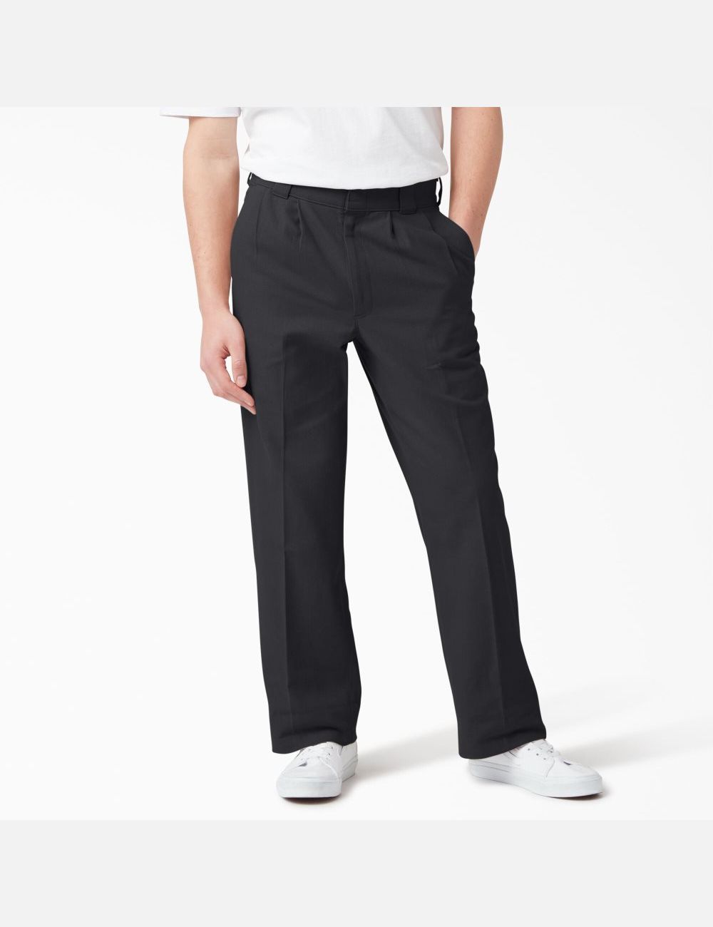 Pantalons Décontractés Dickies Chatom Plissé Noir | 961OIVPDH