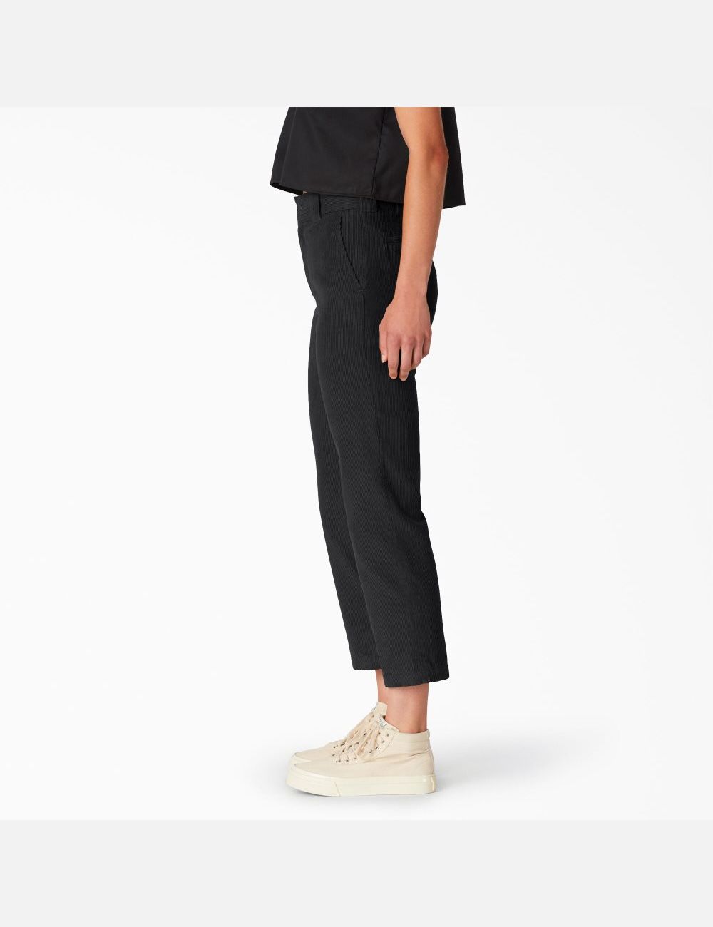 Pantalons Décontractés Dickies Corduroy Cropped Noir | 459EZYSFW