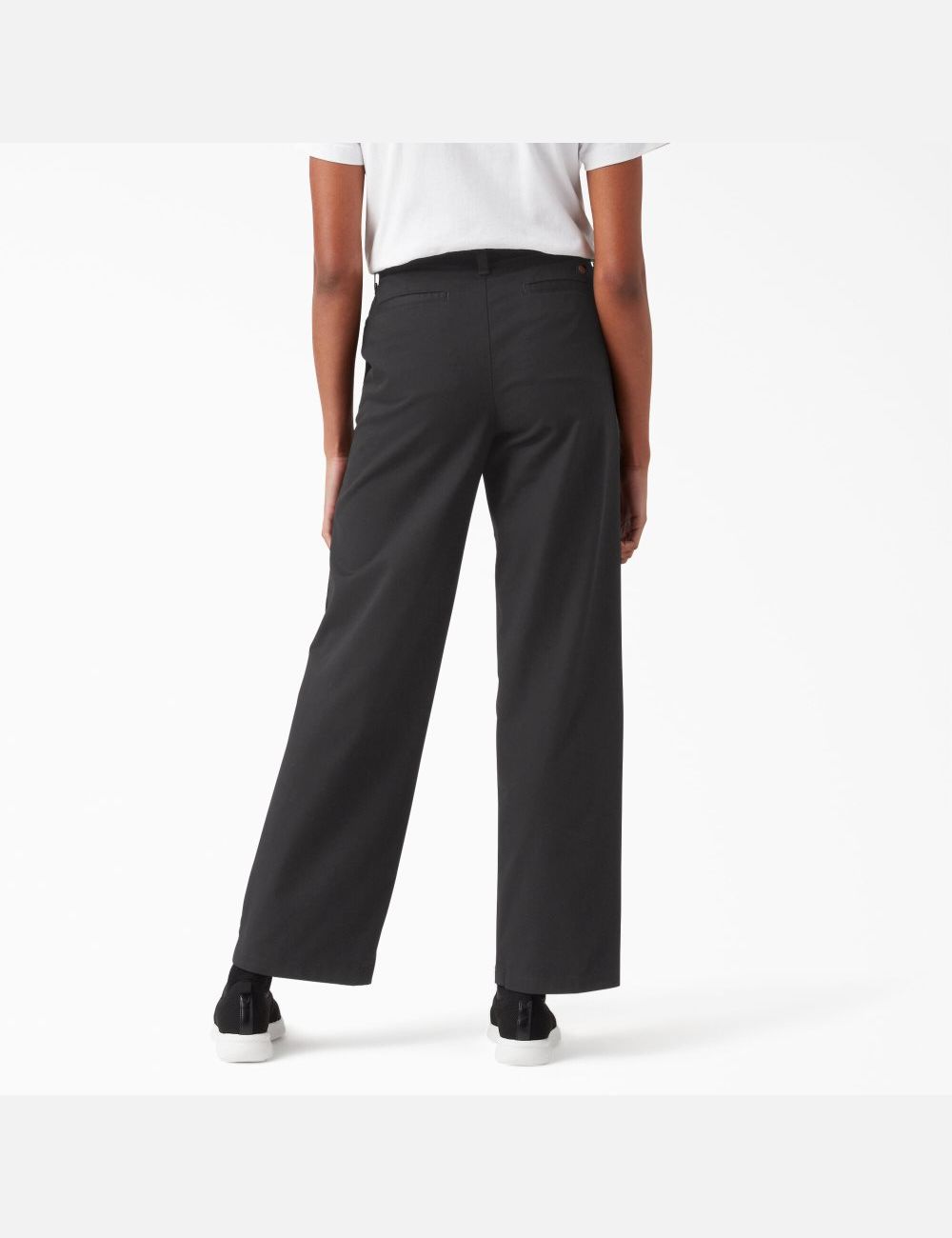 Pantalons Décontractés Dickies High Rise Larges Leg Twill Noir | 180NEWQXZ