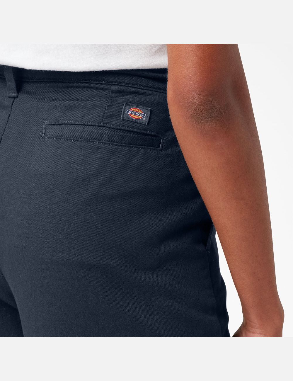 Pantalons Décontractés Dickies High Rise Larges Leg Twill Bleu Marine | 186EXOPQR