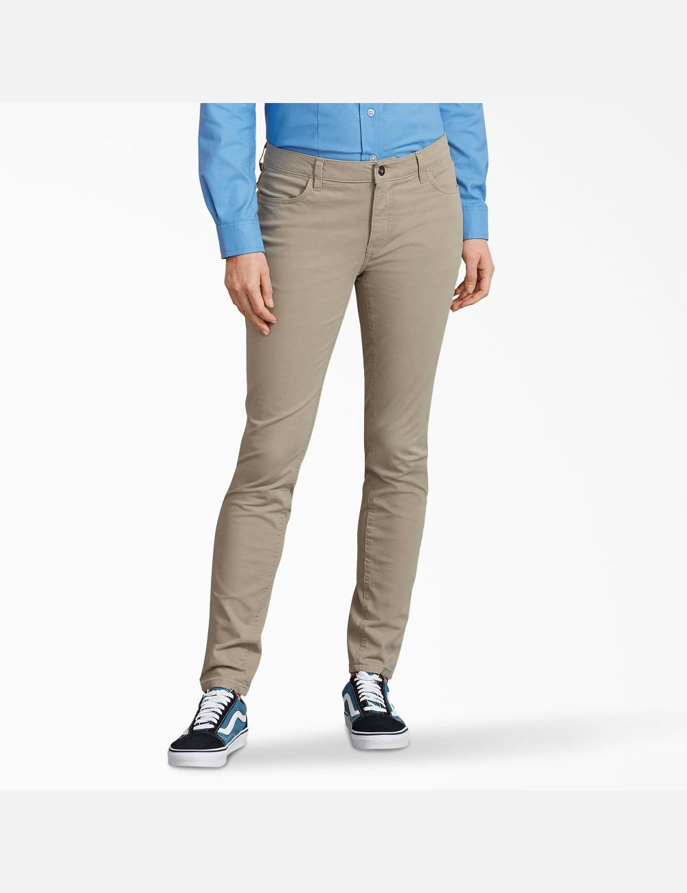 Pantalons Décontractés Dickies Perfect Shape Grise | 192CRQOYW