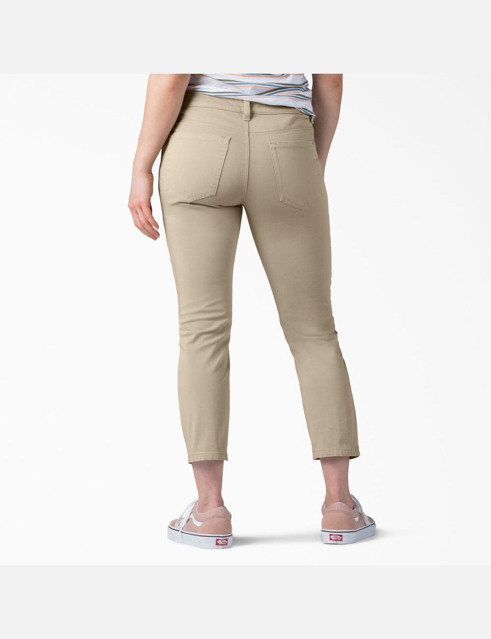 Pantalons Décontractés Dickies Perfect Shape Mince Fit Capri Grise | 830FXLVMB