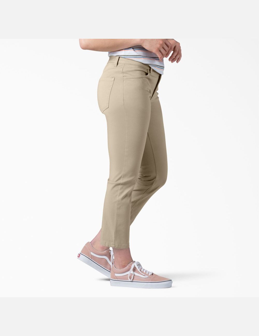 Pantalons Décontractés Dickies Perfect Shape Mince Fit Capri Grise | 830FXLVMB