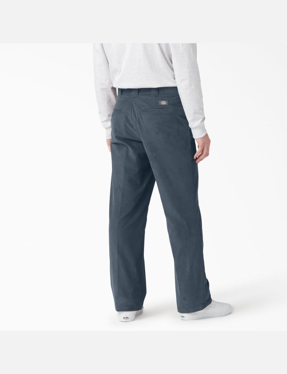 Pantalons Décontractés Dickies Plates Front Corduroy Bleu | 097HQIYWN