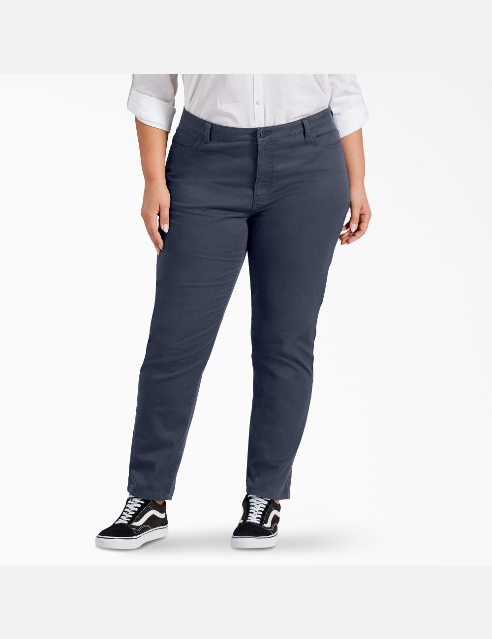 Pantalons Décontractés Dickies Plus Perfect Shape Bleu Marine | 026UCDNFW