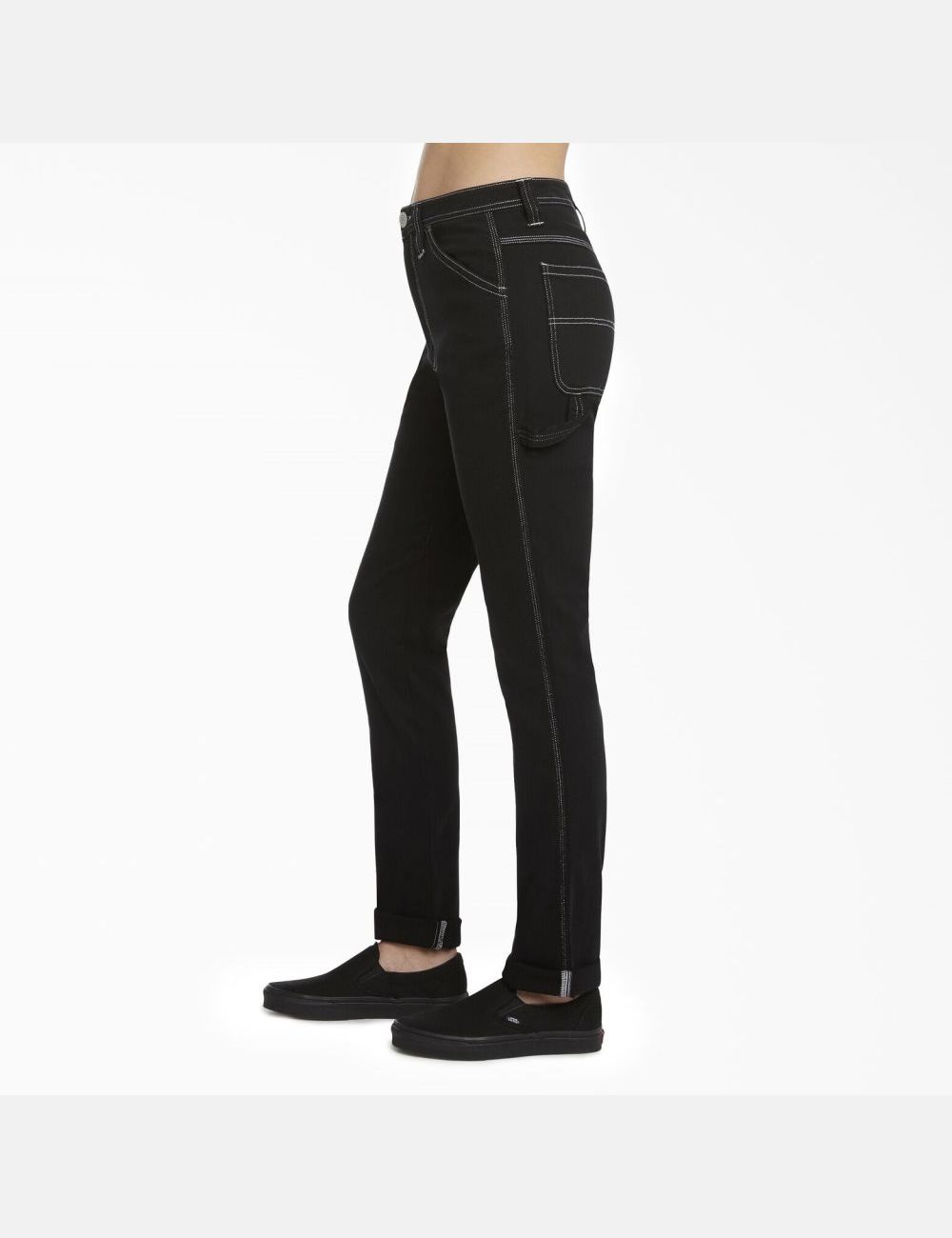 Pantalons Décontractés Dickies Slim Fit Carpenter Noir | 475TZCUBH