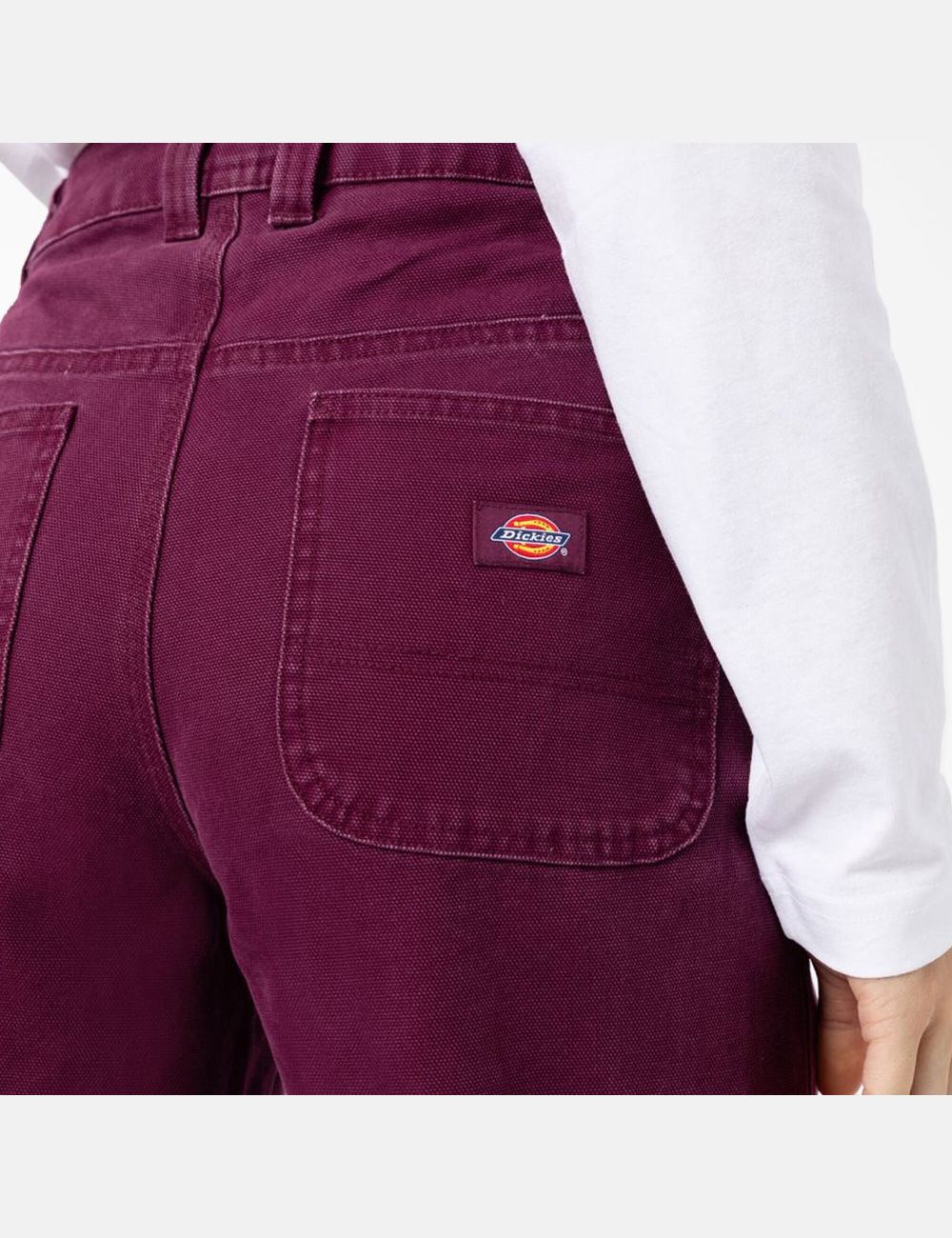 Pantalons Décontractés Dickies Stonewashed Duck Utility Violette Bordeaux | 065PJSKRN