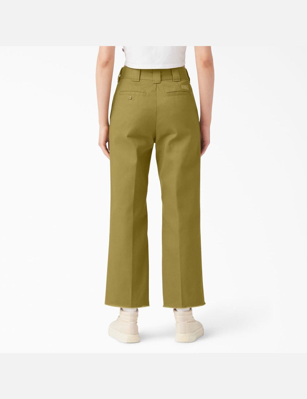 Pantalons Décontractés Dickies Twill Cropped Vert | 201FJSPIY