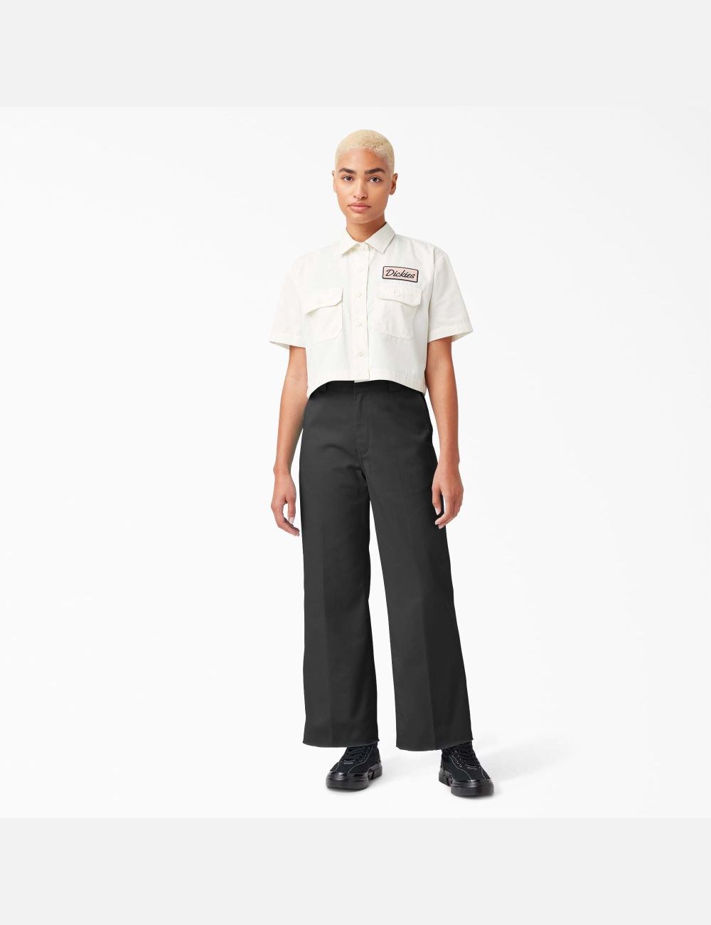 Pantalons Décontractés Dickies Twill Cropped Noir | 624UJRQEK