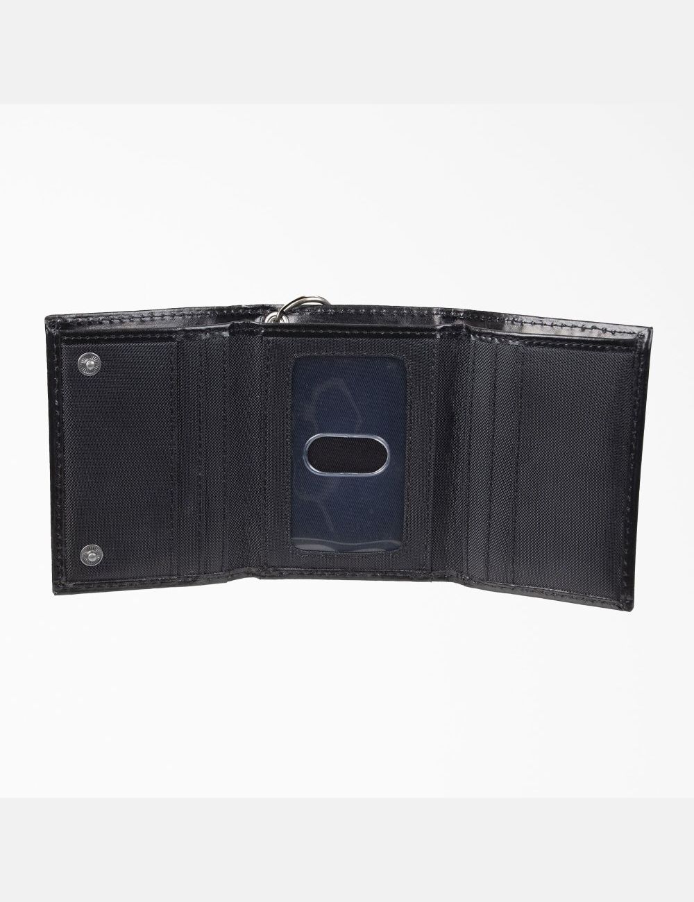 Portefeuilles Dickies Cuir Trifold Noir | 920ZRDNMY