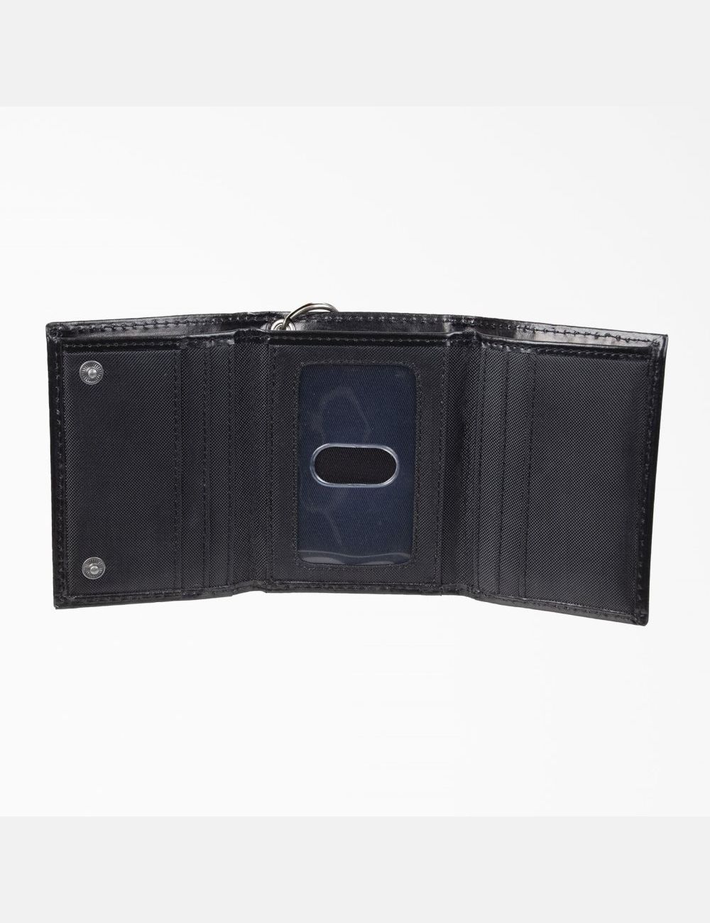 Portefeuilles Dickies Cuir Trifold Noir | 920ZRDNMY