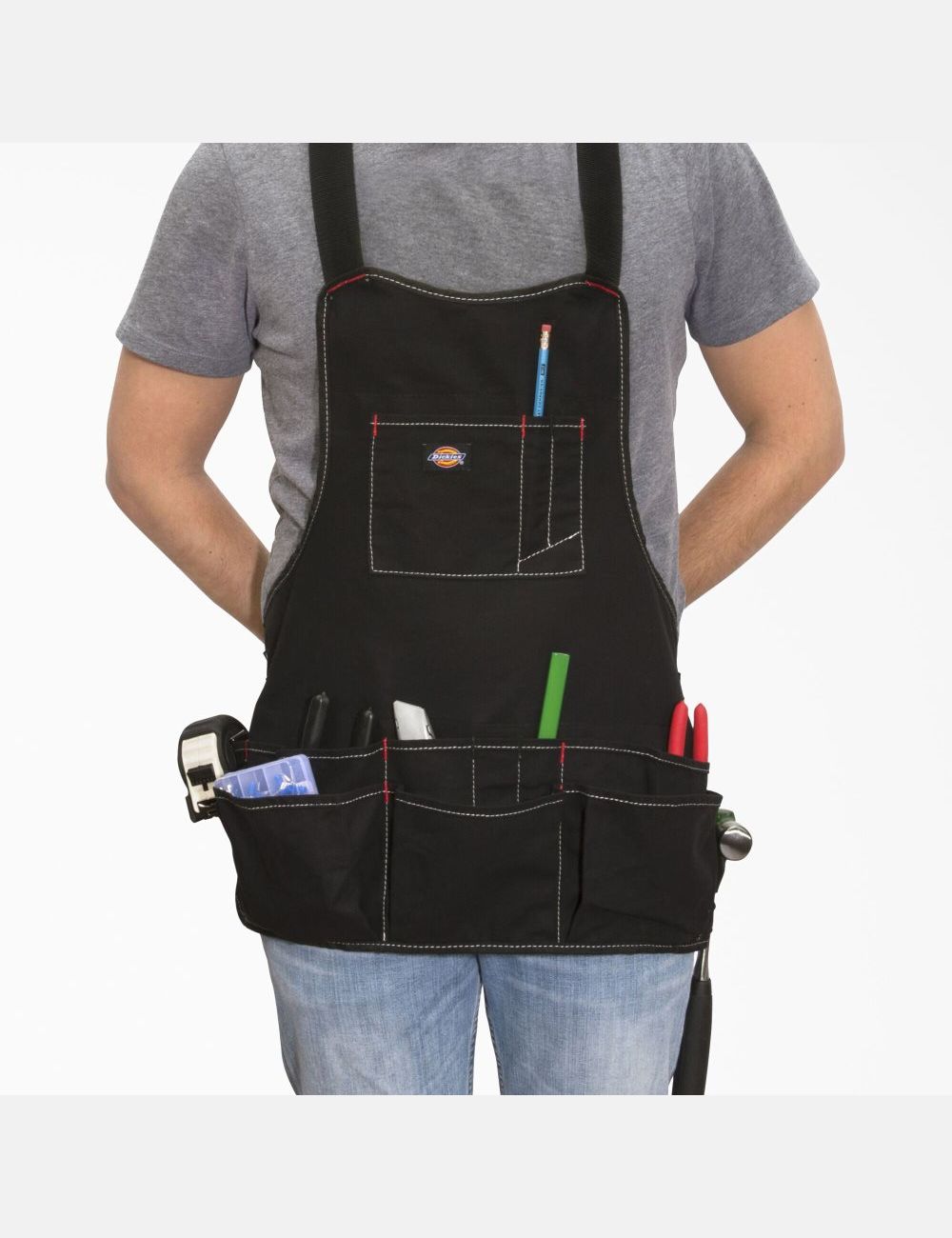 Sacs À Outils Dickies 16-Pocket Travail Apron Noir | 538UACJOL