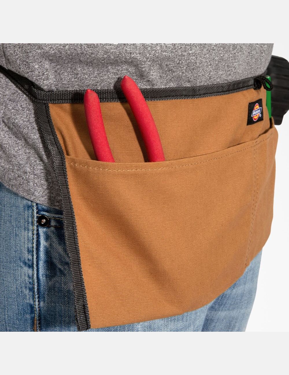 Sacs À Outils Dickies 2-Pocket Tela Apron Marron | 789OJYFTD