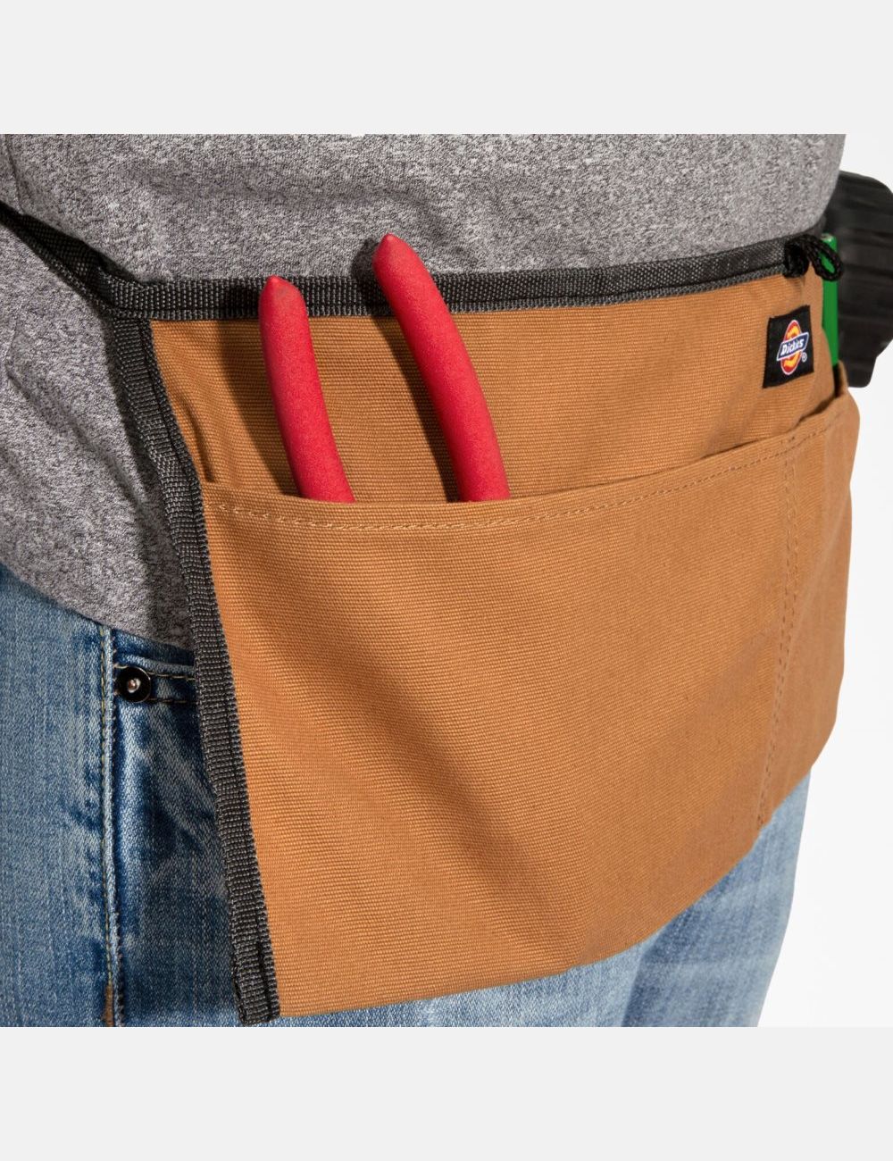 Sacs À Outils Dickies 2-Pocket Tela Apron Marron | 789OJYFTD