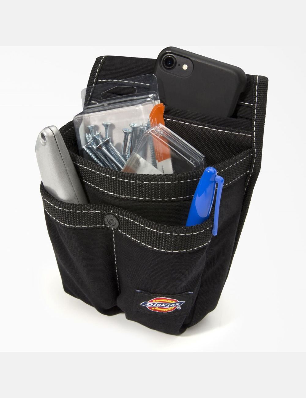 Sacs À Outils Dickies 4-Pocket Phone & Pouch Noir | 942TNYRVA