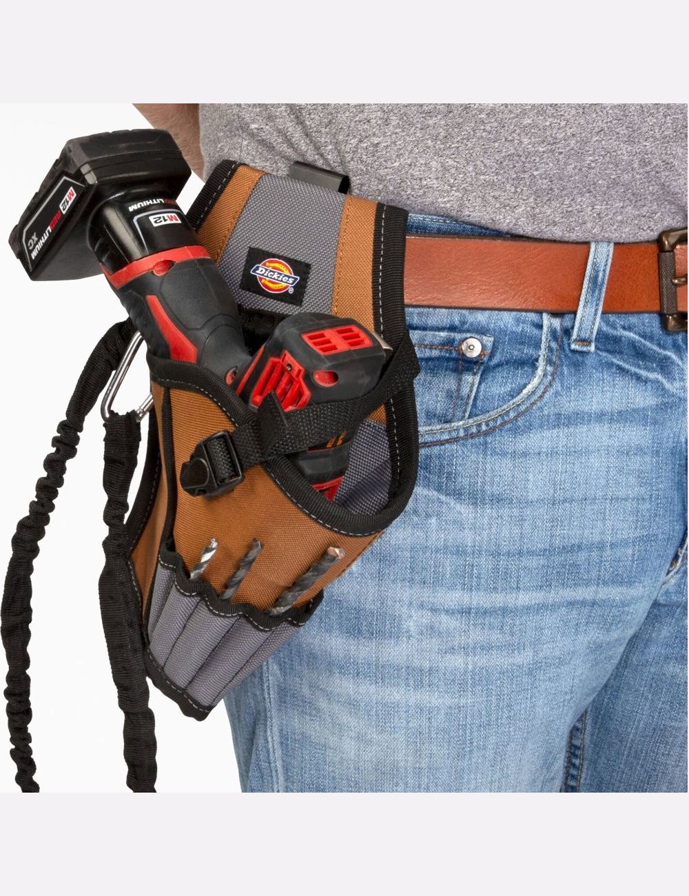 Sacs À Outils Dickies 5-Pocket Drill Holster with Tether Marron | 539YADWBP