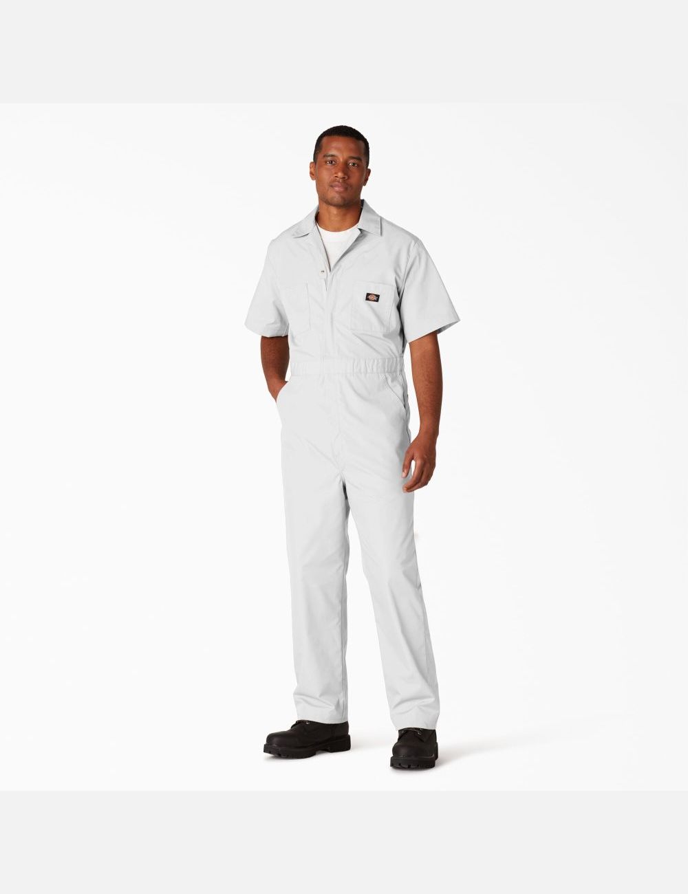 Salopettes Dickies Corta Sleeve Blanche | 268DBLHPS