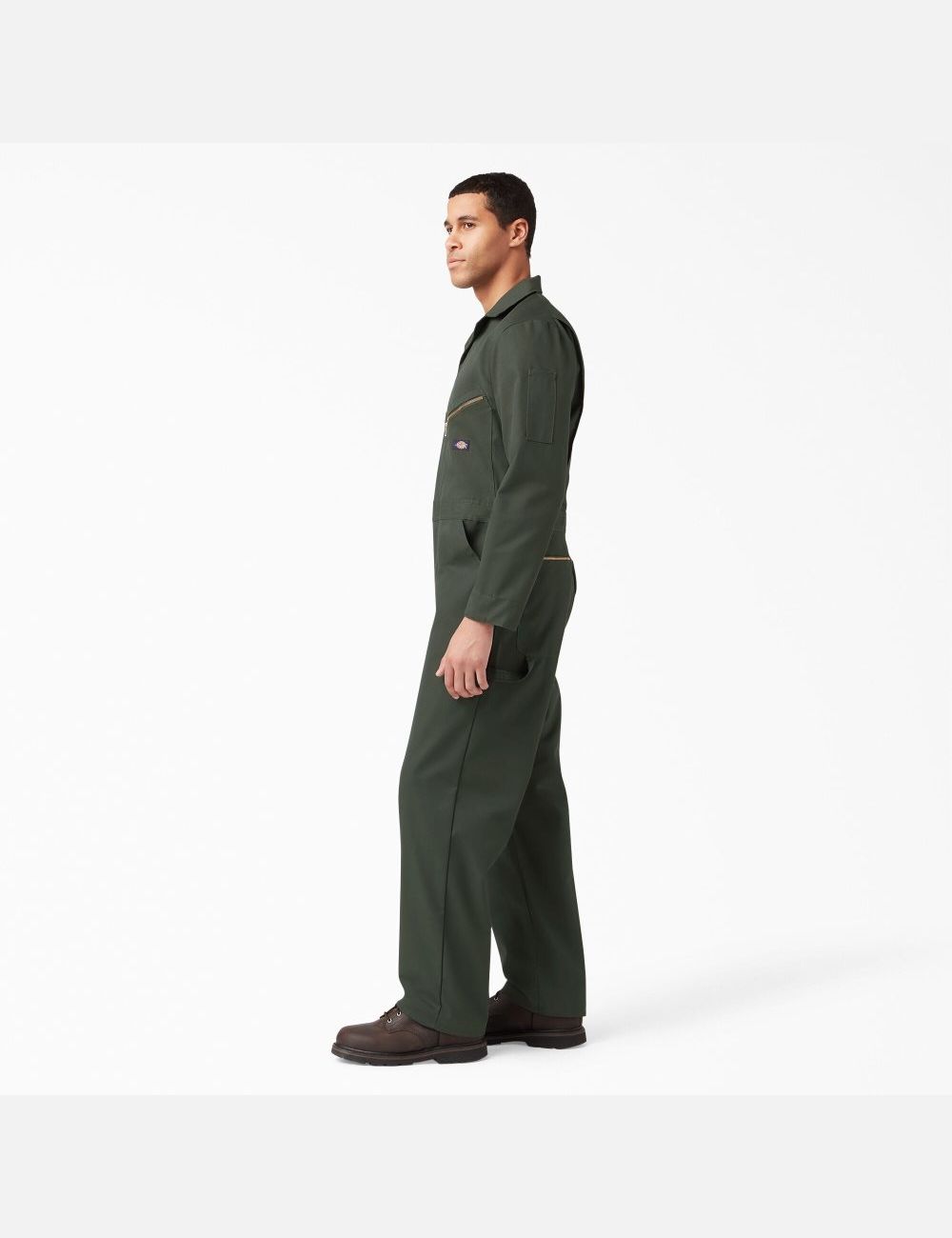 Salopettes Dickies Deluxe Blended Long Sleeve Vert Olive Vert | 827KWFRSC